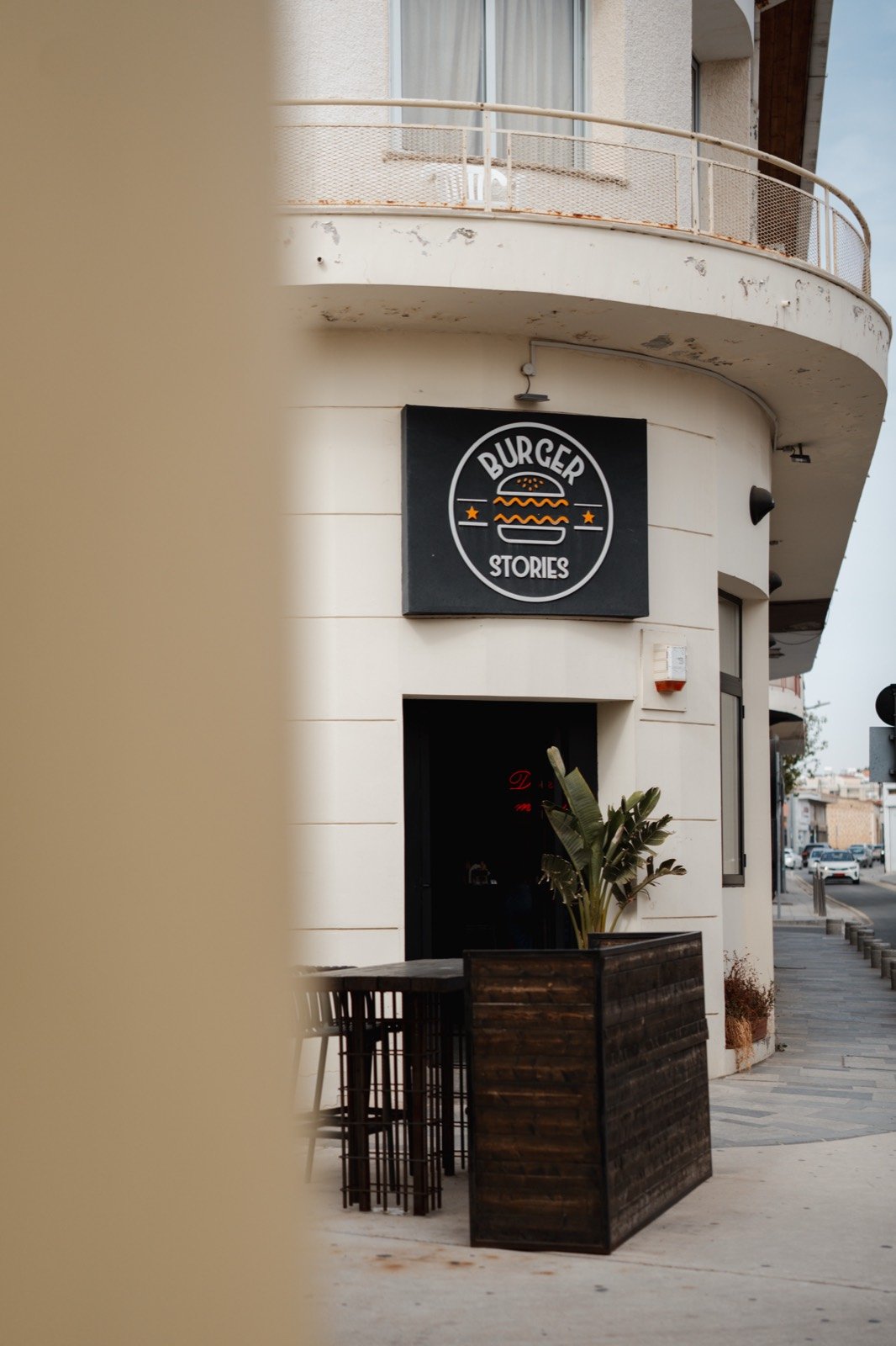 The Burger Stories corner in Paphos